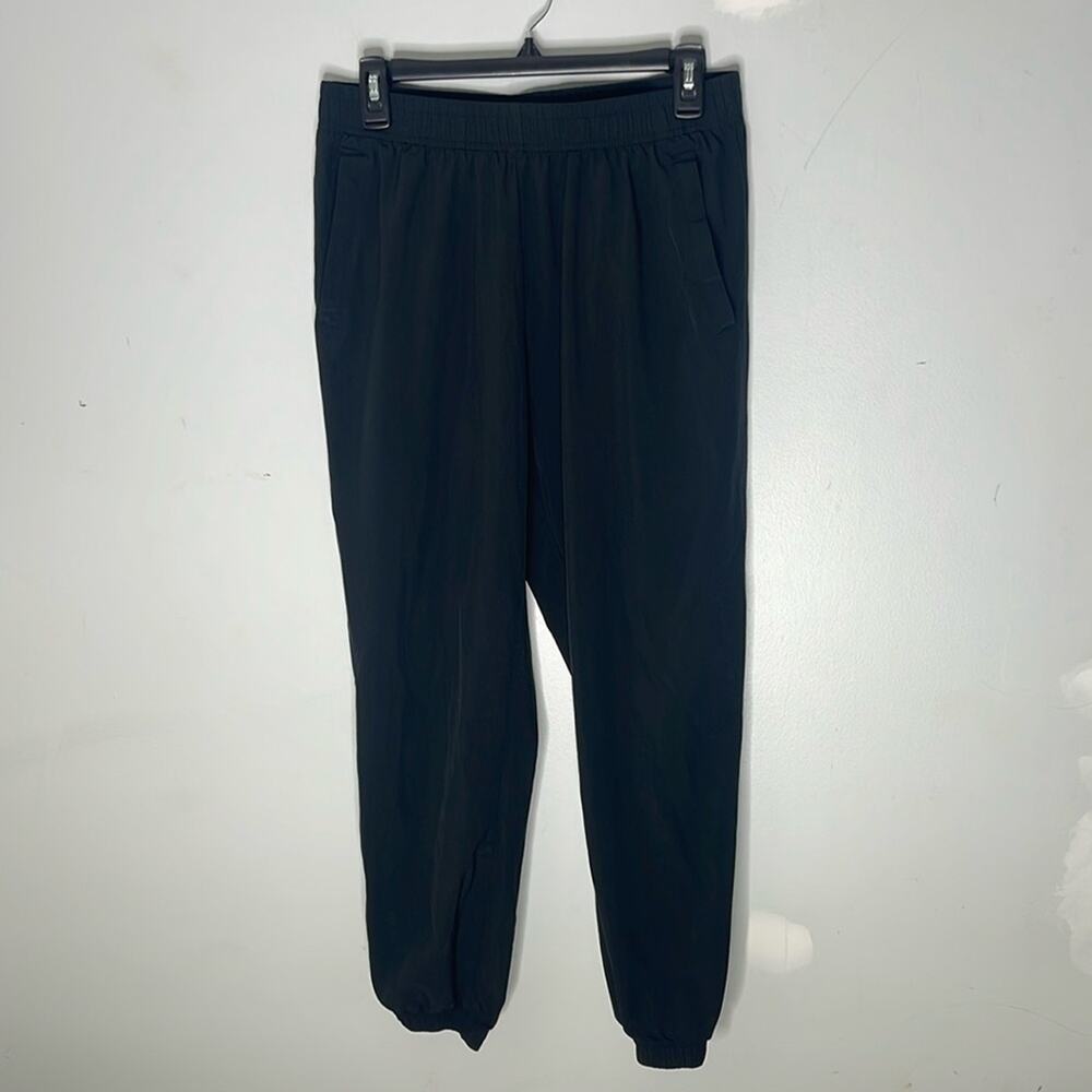CASEI Black Pull On Lightweight Polyester Blend Jogger Athletic Pants Size MD